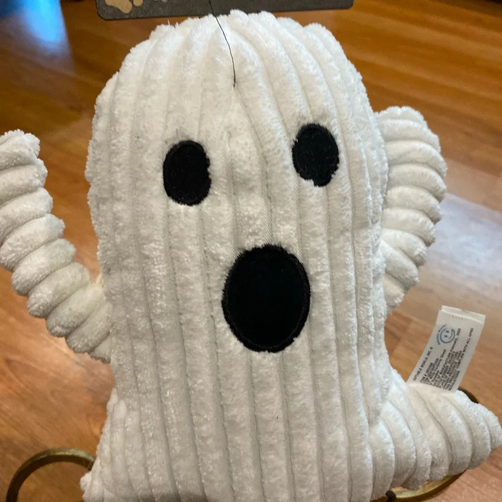 Brand New Giftable Ghost Dog Toy With Squeaker 9”.